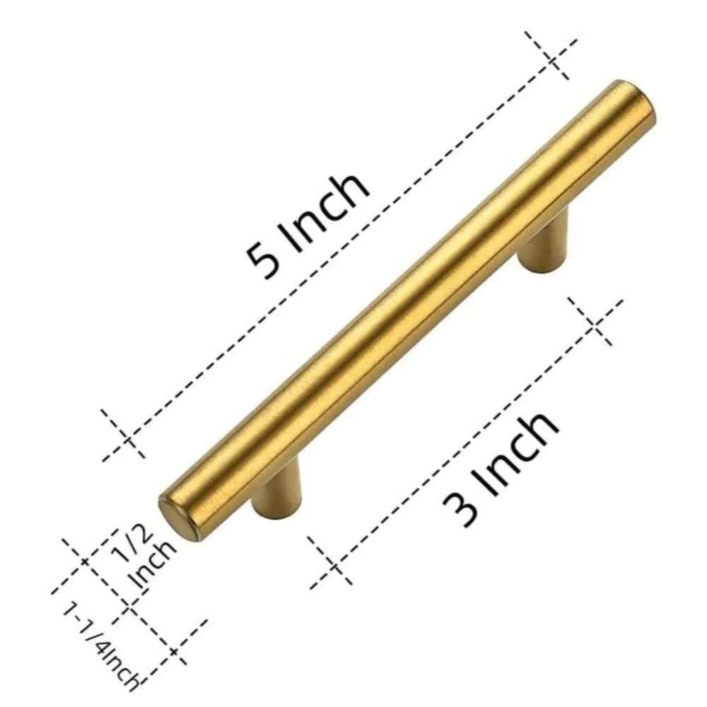 Stainless Steel Cabinet Handles 29 Pak 5” length3”hole Premium Cabinet Pulls NWT